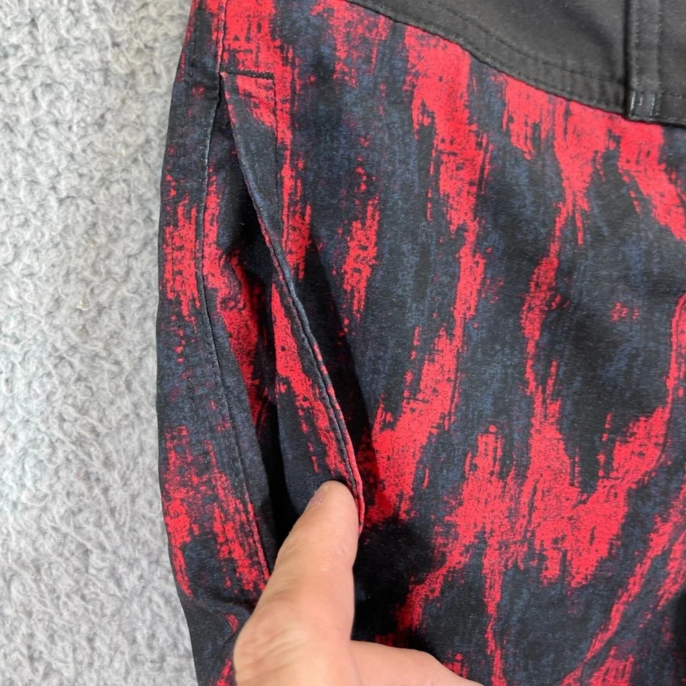 American Eagle Board shorts Mens XS Red Black Swim Trunks‎